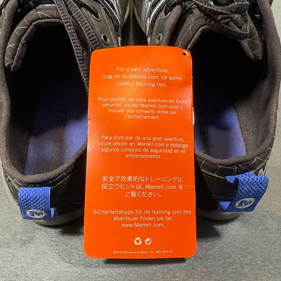 Merrell Sonic Glove Black/Gradient Men's US 9.5 Barefoot Running Shoes Vibroom - Picture 9 of 11